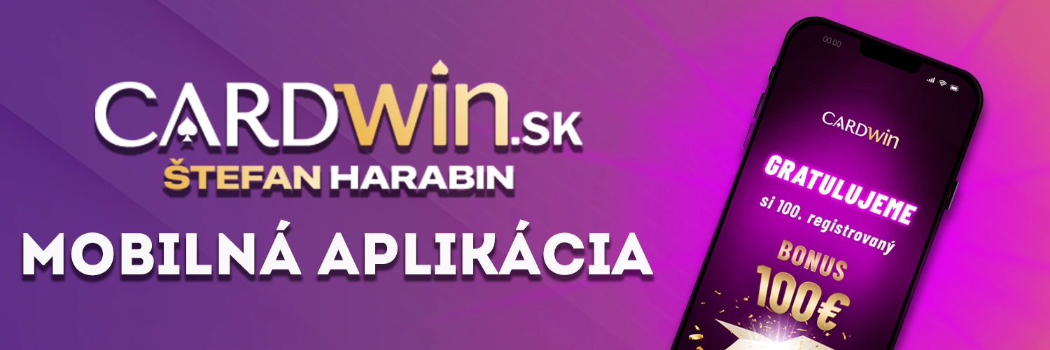 Mobilná aplikácia kasína Cardwin